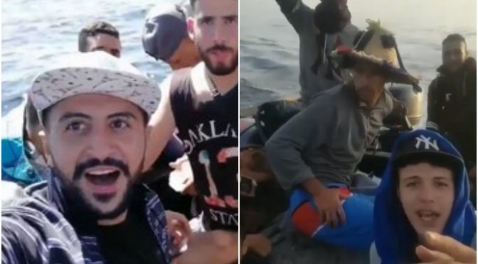 Vetřelci na cestě do Itálie zahazují doklady do moře (video)