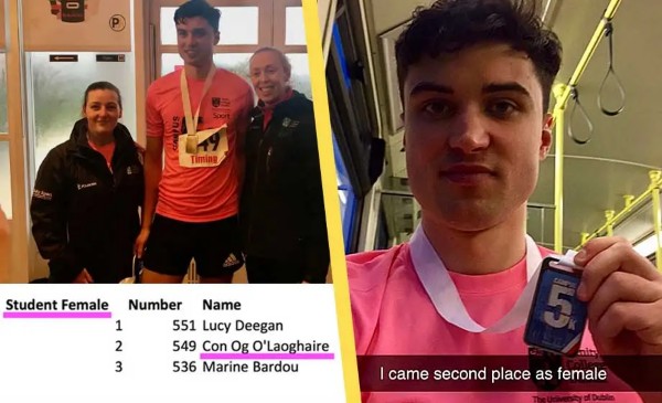Muž se přihlásil do běžeckých závodů jako žena, skončil druhý