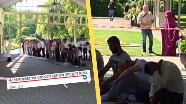 Švéd jde před soud za to, že si stěžoval na hromadnou muslimskou modlitbu v parku