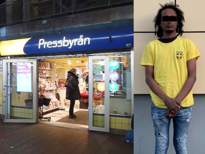 Švédsko: Když v obchodě odmítli Eritrejci nechat zboží zdarma, nazval pokladní rasistkou, napadl ji a poničil zařízení obchodu5 (6)