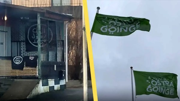 Dům ve švédské obci obsadil Islámský stát, na domě vlaje i vlajka ISIS5 (9)