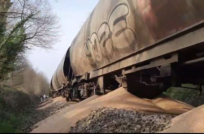 Francie: Ekošílenci násilně zastavili vlak s pšenicí, 1500 tun vysypali na koleje