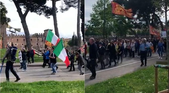 V italské Veroně proběhla demonstrace proti Bidenovi, NATO a EU (video)
