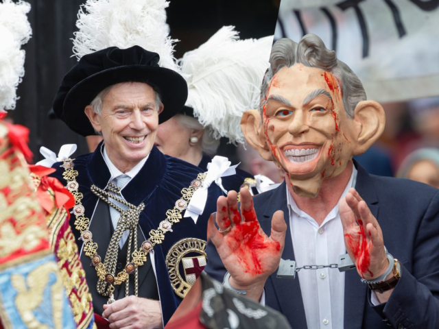 I přes značné protesty obdržel „krvavý“ Tony Blair nejvyšší rytířský řád5 (5)