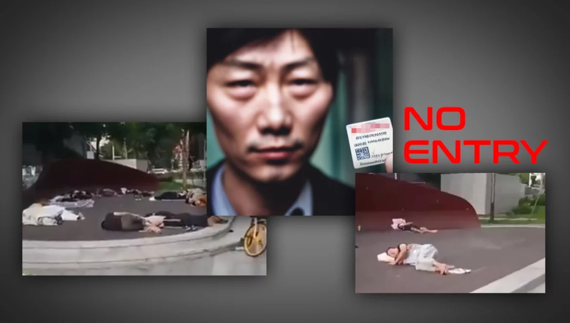 Číňané bez testu PCR spí na ulici, byl jim zamítnut vstup do jejich domů (videa)