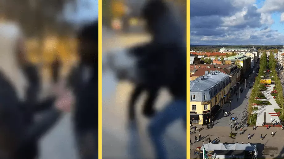 Švédsko: Muslimský gang napadl za bílého dne v centru města mladou Švédku (video)