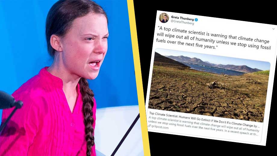 Greta před pěti lety varovala, že za pět let země zahyne v důsledku klimatické katastrofy