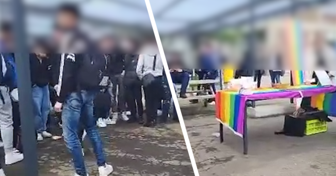 Belgie: „Allahu akbar!!“ Podívejte se, jak tlupa asi 100 muslimů zaútočila na LGBTQI akci (video)5 (12)