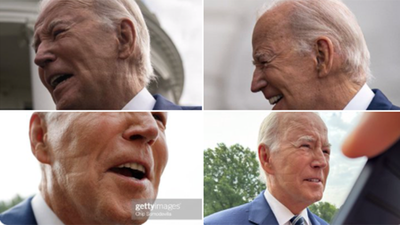 Bílý dům přiznal, že Biden používá dýchací přístroj poté, co se mu na obličeji objevily otlaky