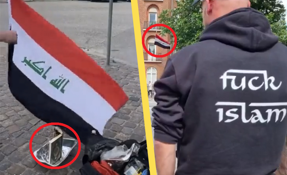 Dánové spálili Korán a šlápli na iráckou vlajku – Iráčané zaútočili na dánskou ambasádu (video)