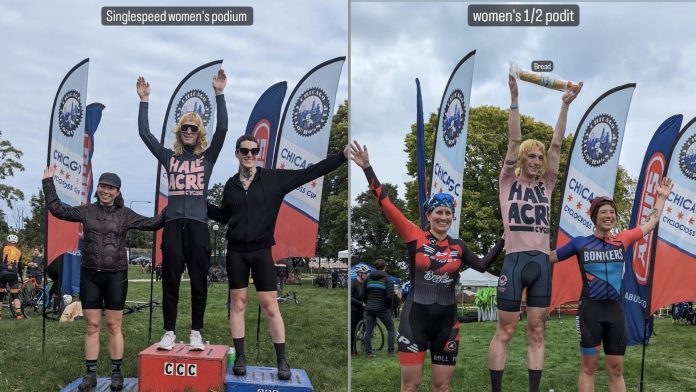 V dalším cyklistickém závodu žen stanuli na 1. a 2. místě biologičtí muži5 (9)