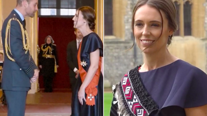 Princ William vyznamenal Jacindu Ardernovou za její příspěvky ke globalistické agendě