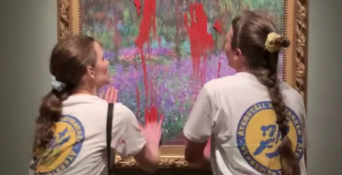 Ekoteroristé zaútočili na Monetův obraz: Soud, který s nimi sympatizoval, je zprostil viny