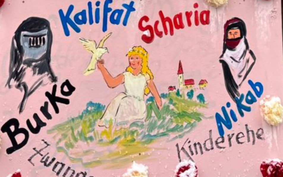 Německo: Státní bezpečnost vyšetřuje účastníky masopustního průvodu za tento transparent5 (12)