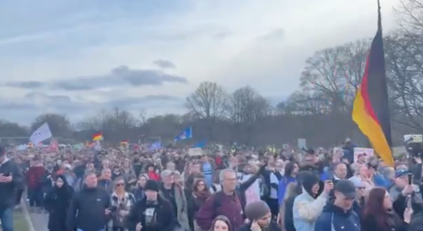 Berlín: Tisíce lidí demonstrovaly proti pedofilní elitě odhalené v Epsteinových spisech (videa)5 (7)