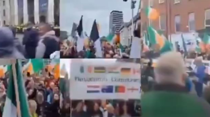 Irsko: Mohutné několikadenní protesty proti vládě, výměně obyvatel, EU a Green Dealu (videa)5 (14)
