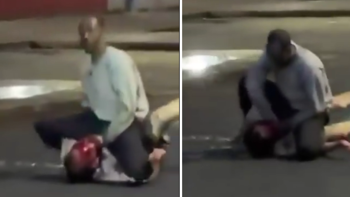 Afričan se na ulici v severním Belfastu pokusil uříznout hlavu místnímu muži, oběť je v kritickém stavu (video)