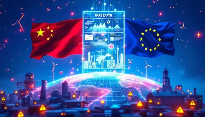 Brusel si stěžuje, že čínská dominance v oblasti vzácných zemin brání militarizaci EU