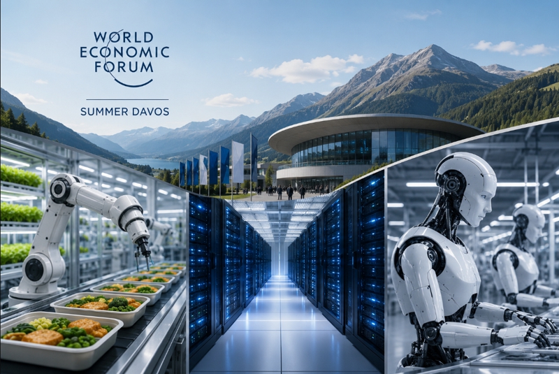 Shrnutí letního Davosu WEF: Falešné potraviny, monetizace přírody a spousta robotů